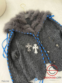 кардиган из премиального эко-меха под песца - Bruno фото 3