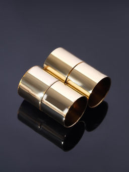 Замок-концевик магнитный, L=20 мм, d (внутренний)=12 мм, (набор 2 шт.), цвет золото