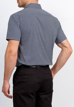 Сорочка мужская короткий рукав GREG 223/107/06/Z/1 STRETCH  фото 2