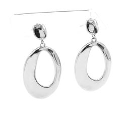 Серьги трендовые 18*35мм серебристые, 6г