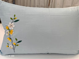 Наволочка "Satini Ricamo" R-7070/голубой