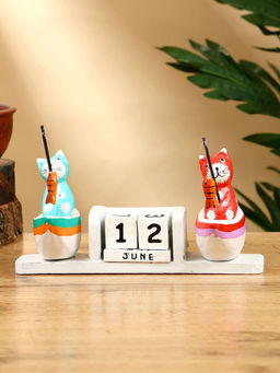 Календарь настольный Котики рыбаки, 191010 см, дерево - Simaland фото 2