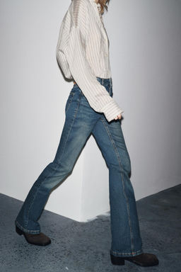 ZW COLLECTION BOOTCUT HIGH-WAIST JEANS - Zara фото 5