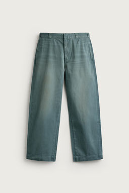 PANTAL?N CHINO DENIM / Verde - Zara фото 7