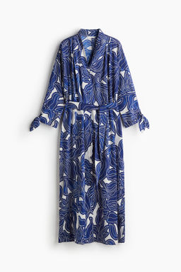 Vestido camisero con cintur?n de anudar
