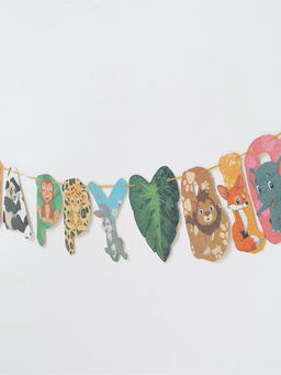 Цена за 2 шт. Гирлянда Happy Birthday «Сафари»