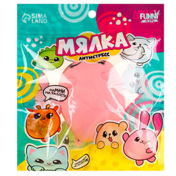 Мялка-антистресс Кот ,с пастой, в пакете - Funny toys фото 4