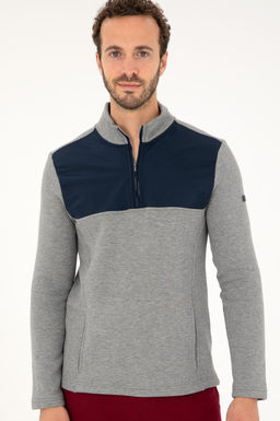 Мужской серый меланжевый свитшот Неожиданная скидка в корзине - U.s. polo assn фото 3