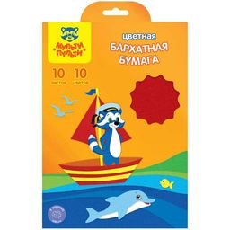 Набор бархатной бумаги Мульти-Пульти А5 10л., 10цв. (ББ10А5_11086)