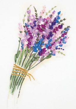 Набор для вышивания PANNA Живая картина JK-2132 Букет лаванды 14 х 21.5 см