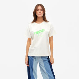 Футболка женская MINAKU Paradise, экрю, размер 42