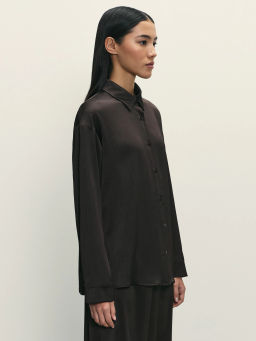 Блузка из жатого сатина / Zarina  фото 4