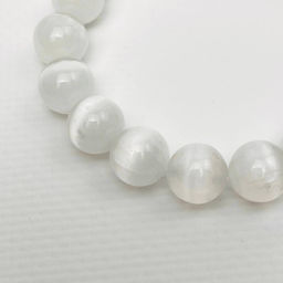 Браслет из Селенита и Чароита 18,5 см