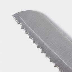 Набор кухонных принадлежностей на подставке Доляна Sparkle, 7 предметов: 5 ножей, мусат и ножницы  фото 5