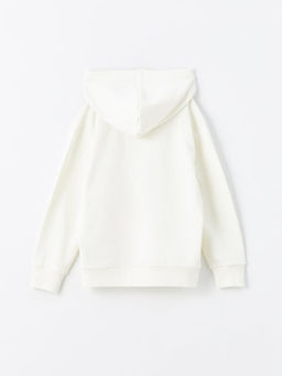 Kap??onlu Bask?l? Uzun Kollu Erkek ?ocuk Sweatshirt - Waikiki фото 2