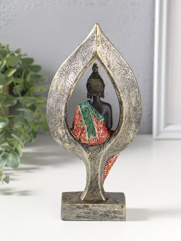 Фигура полистоун «Будда в ярком одеянии в капле», 4.6×10×20.7 см