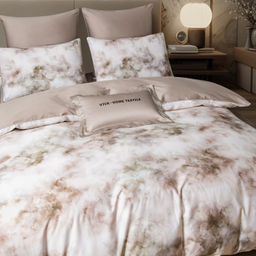 Комплект постельного белья Сатин Премиум на резинке CPAR053 180*200*30;160*200*30;140*200*30 Евро 4 Наволочки