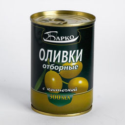 Оливки с/к ж/б 280г/300мл х 12 шт "Барко", , шт