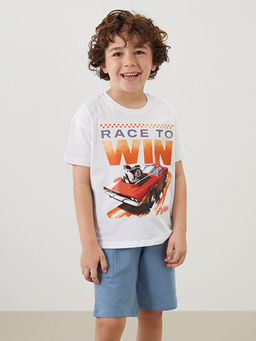 Hot Wheels Lisansl? Erkek Bebek Ti??rt ve ?ort 2li