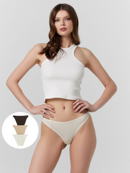 Цена за 2 штуки! Трусы слипы женские в наборе, 3 шт