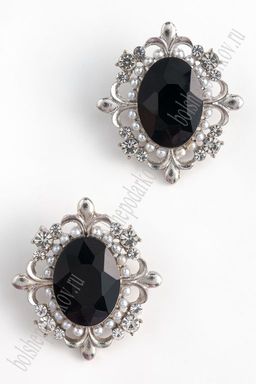 Серединка ювелирная (2 шт) SF-5956, черный №06