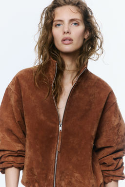Chaqueta oversize en serraje afelpado - H&m фото 7