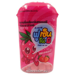 Жевательная резинка драже Клубника Фусен Но Ми/Fusen No Mi Lotte, Таиланд, 15 г