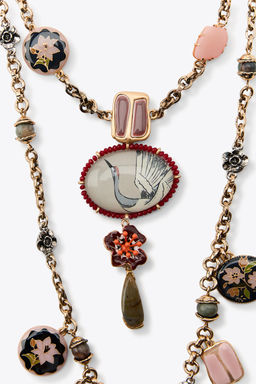 PACK OF 2 RESIN CHARM LINK NECKLACES - Zara фото 4