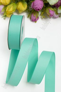 Лента репсовая 2,5 см*20 ярд "1 сорт" (SF-1348) аквамариновый №222