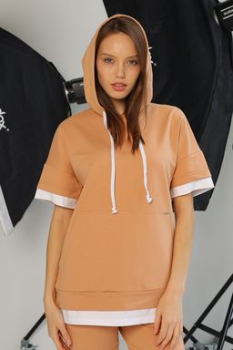 Джемпер, футболка женский 087L3 карамель - Solo mio фото 3