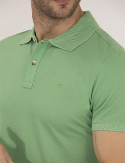 A__k Ye_il Slim Fit Polo Yaka Merserize Ti__rt - Pierre cardin фото 7