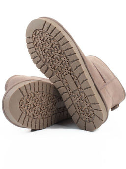 04-PF5854-4 GRAY/BEIGE Угги женские (натуральная замша, 100% шерсть)