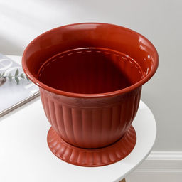 Горшок для цветов «Венеция», 5 л, пластиковый, коричневый