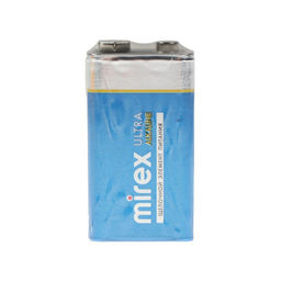 Цена за 2 шт. Батарейка алкалиновая Mirex, 6LR61-1S, 9В, крона, спайка, 1 шт.