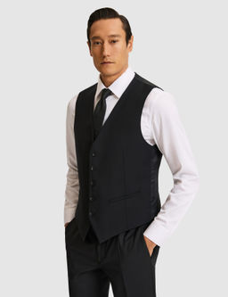 Siyah Slim Fit Yelek
