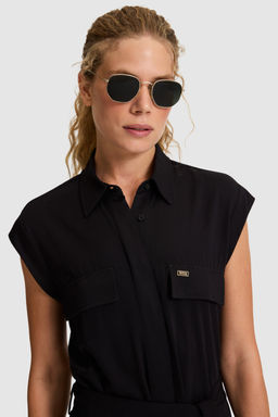 KadДn Siyah Dokuma Elbise - U.s. polo assn фото 2