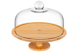 Блюдо сервировочное на ножке 31,5*31,5*28,5 см + стеклянная крышка - Elan gallery фото 10