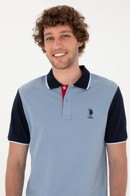 Erkek Regular Fit Polo Yaka Mavi Ti__rt Sepette S_rpriz _ndirim - U.s. polo assn фото 2