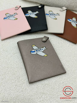 Обложка для паспорта с ярким принтом самолёта. - Bruno фото 14