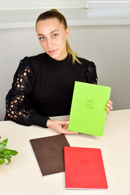 Записная книжка, А5+, арт. 52903/ 15 ШАГРЕНЬ ЗЕЛЁНЫЙ С АРОМАТОМ ЯБЛОКО - Феникс+ фото 14