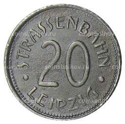 20 пфеннигов 1918 года Транспортный нотгельд  Лейпциг