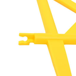 Ограждение декоративное, 36×42 см, пластик, жёлтое