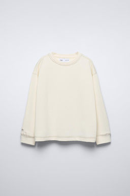 TOPSTITCHED T-SHIRT - Zara фото 4
