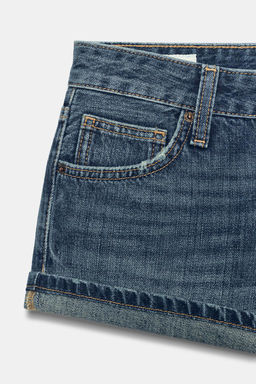 TRF BUTTONED MINI DENIM SHORTS - Zara фото 8