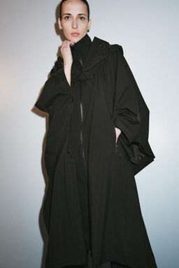 TRENCH CAPA WATER REPELLENT ZW COLLECTION LIMITED EDITION / Botella oscuro