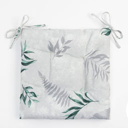 Подушка на стул «Доляна» Tropics, 42×42×7 см, серая