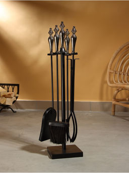 Каминный набор Отдых сталь, 4 предмета, 15х15х66 см - Simaland фото 2