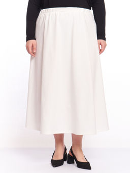 Юбка из плотного трикотажа UB17406WHT04