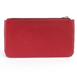 Портмоне женское Croco-ПР-805 натуральная кожа 3 отд, 4 карм, красный флотер (113) 238497  фото 2