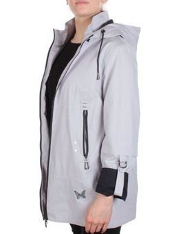 F3921 LIGHT GRAY Ветровка женская CO-COCOPINE (85% хлопок, 15% полиэстер) - Фабричный китай фото 7